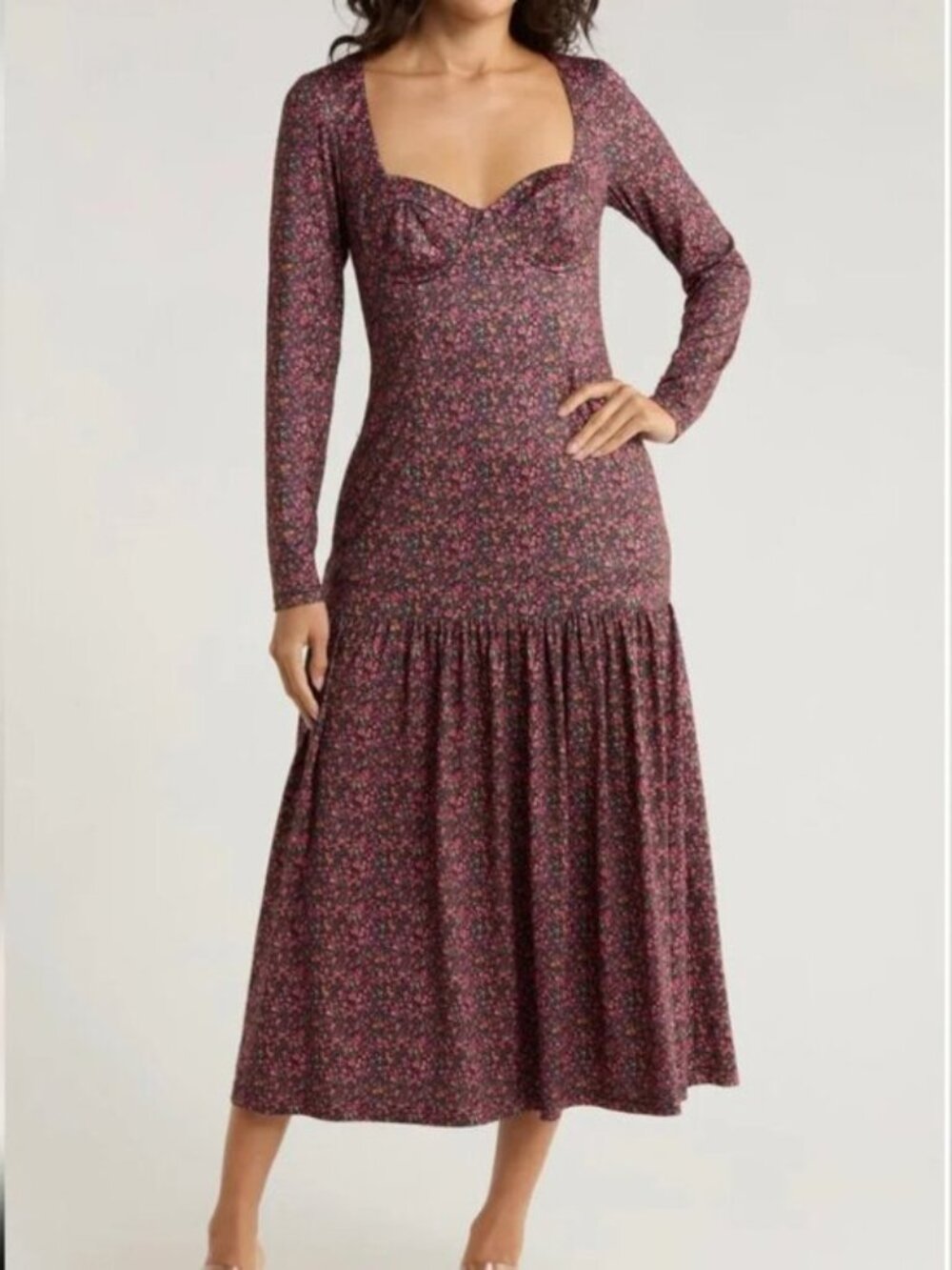 Anthropologie Hutch Floral Midi Dress